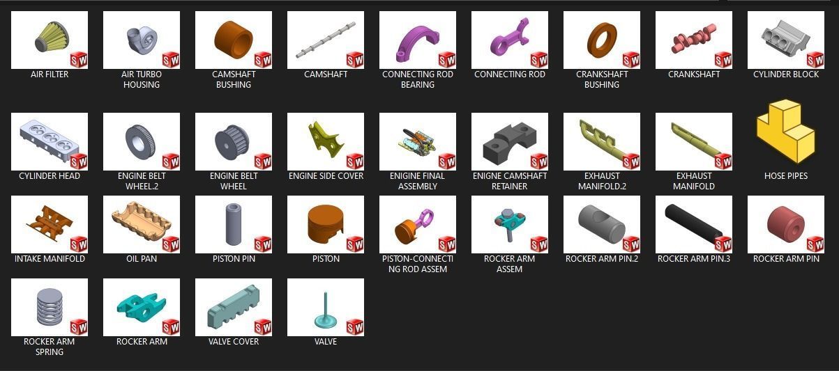  ENGINE-TWIN TURBO V-TYPE 3D print model_4