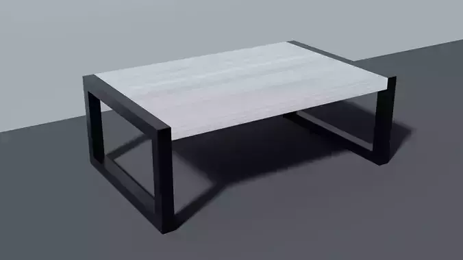 Simple modern table PBR Lowpoly Game ready 