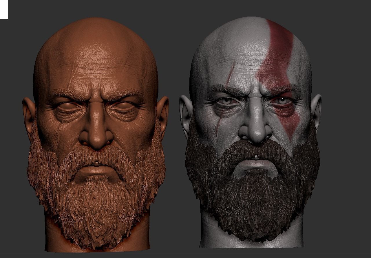 Kratos Head 3D print model_6