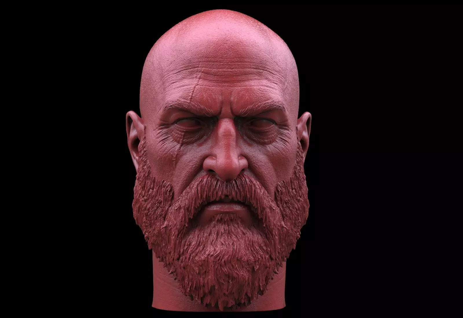 Kratos Head 3D print model_0