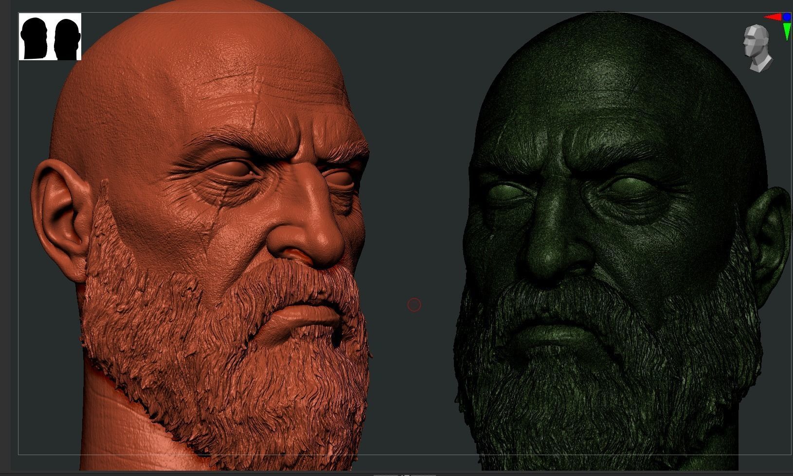 Kratos Head 3D print model_13
