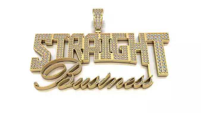 Straight Business pendant 3D print model
