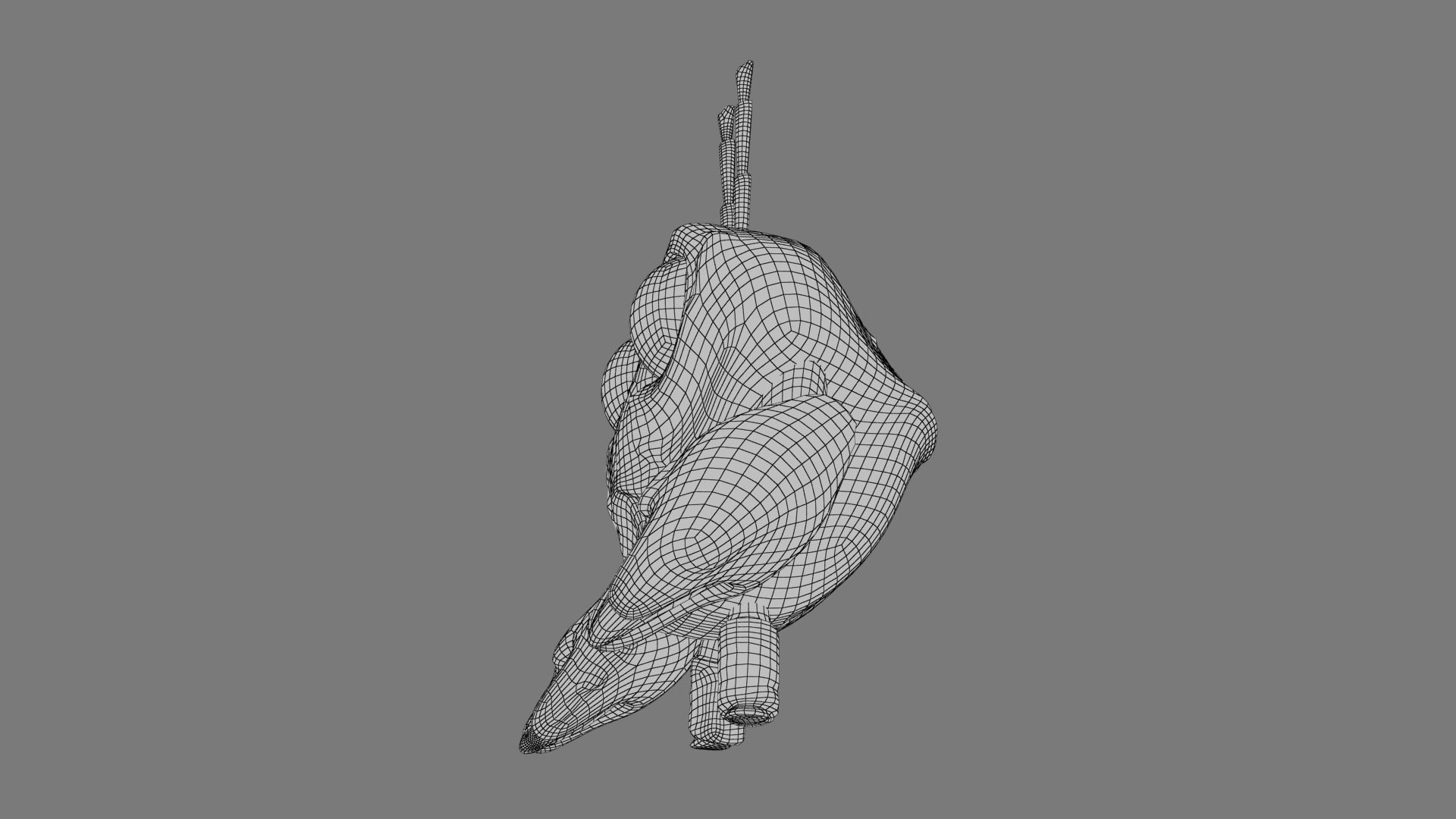 Cartoon Mr Crab Low-poly 3D model_26