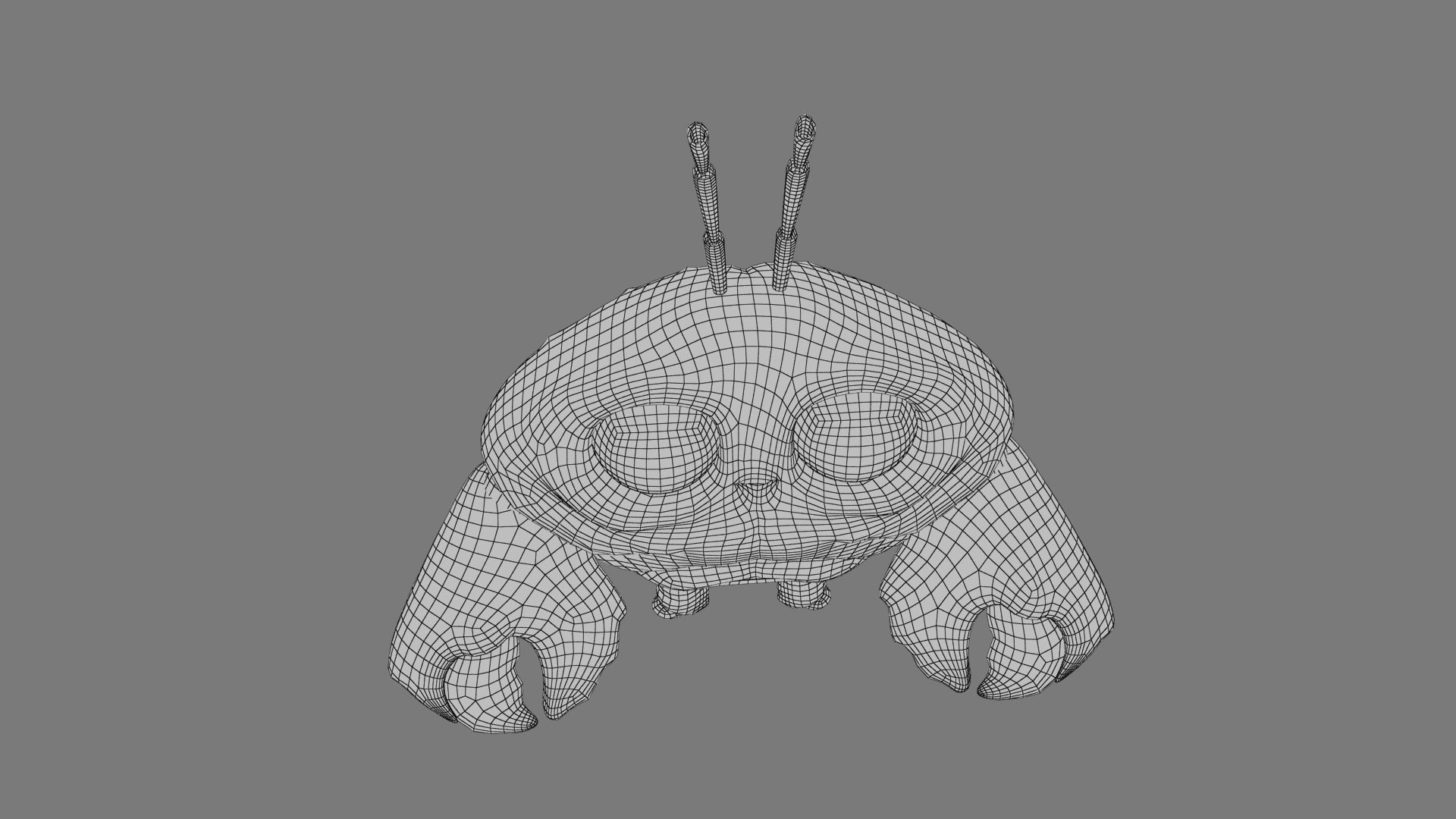 Cartoon Mr Crab Low-poly 3D model_24