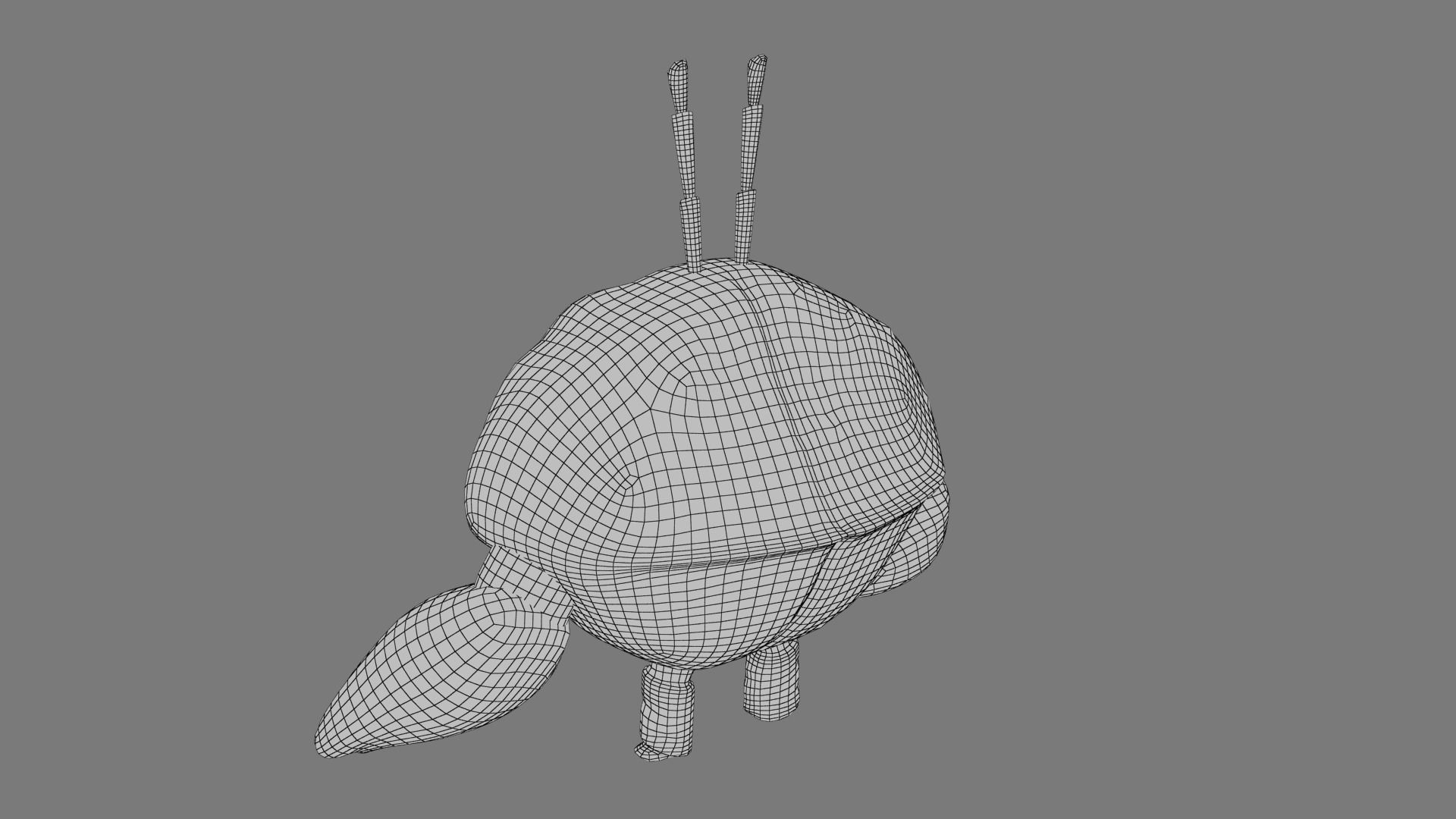 Cartoon Mr Crab Low-poly 3D model_20