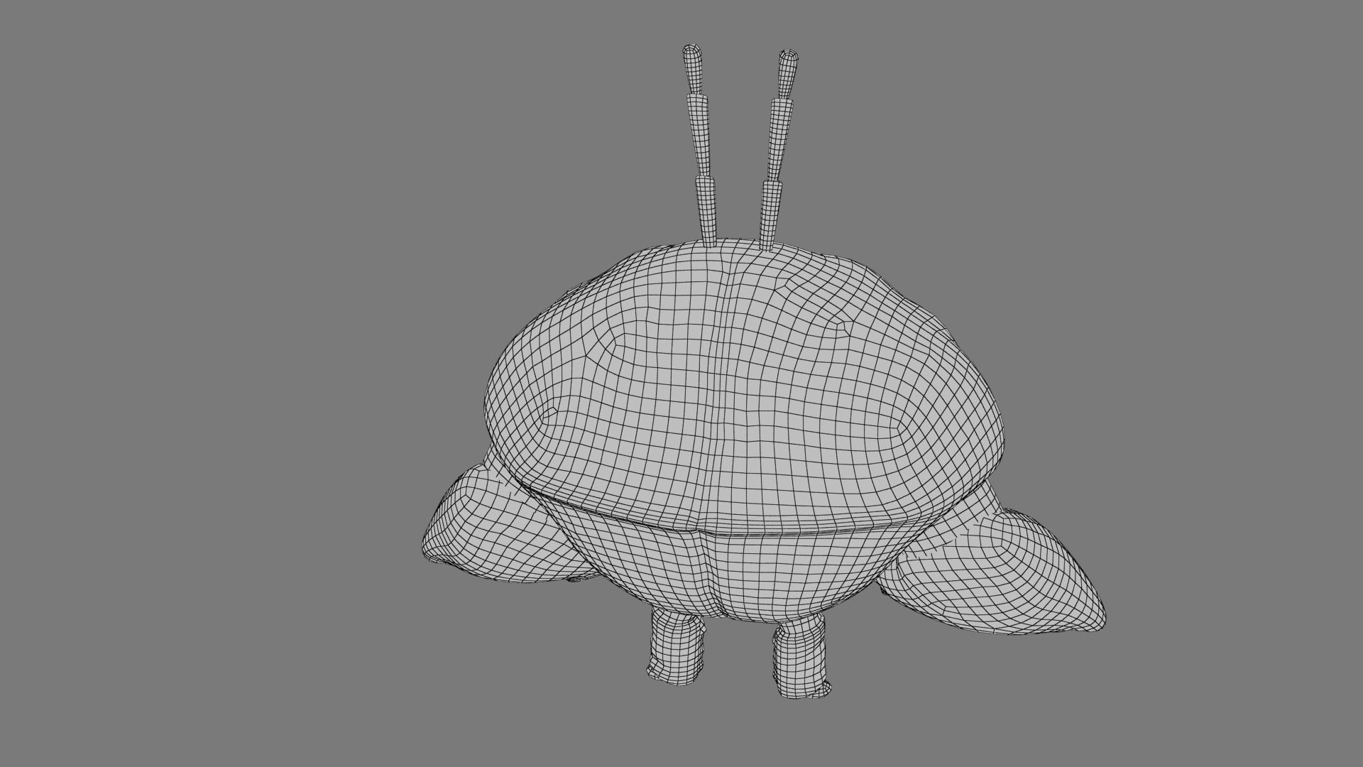 Cartoon Mr Crab Low-poly 3D model_21