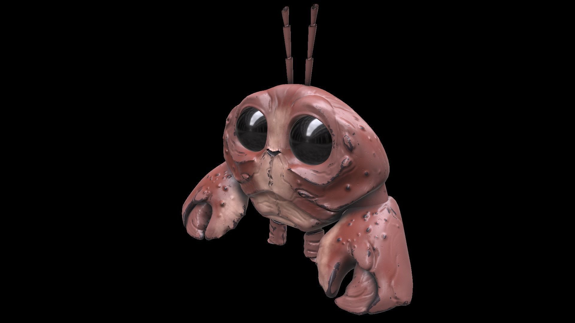 Cartoon Mr Crab Low-poly 3D model_12