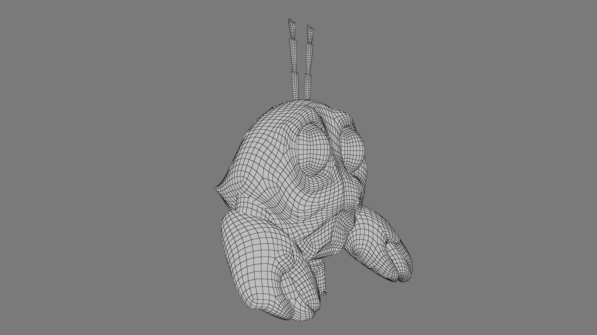 Cartoon Mr Crab Low-poly 3D model_23