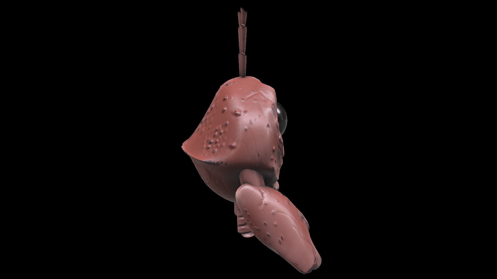 Cartoon Mr Crab Low-poly 3D model_6