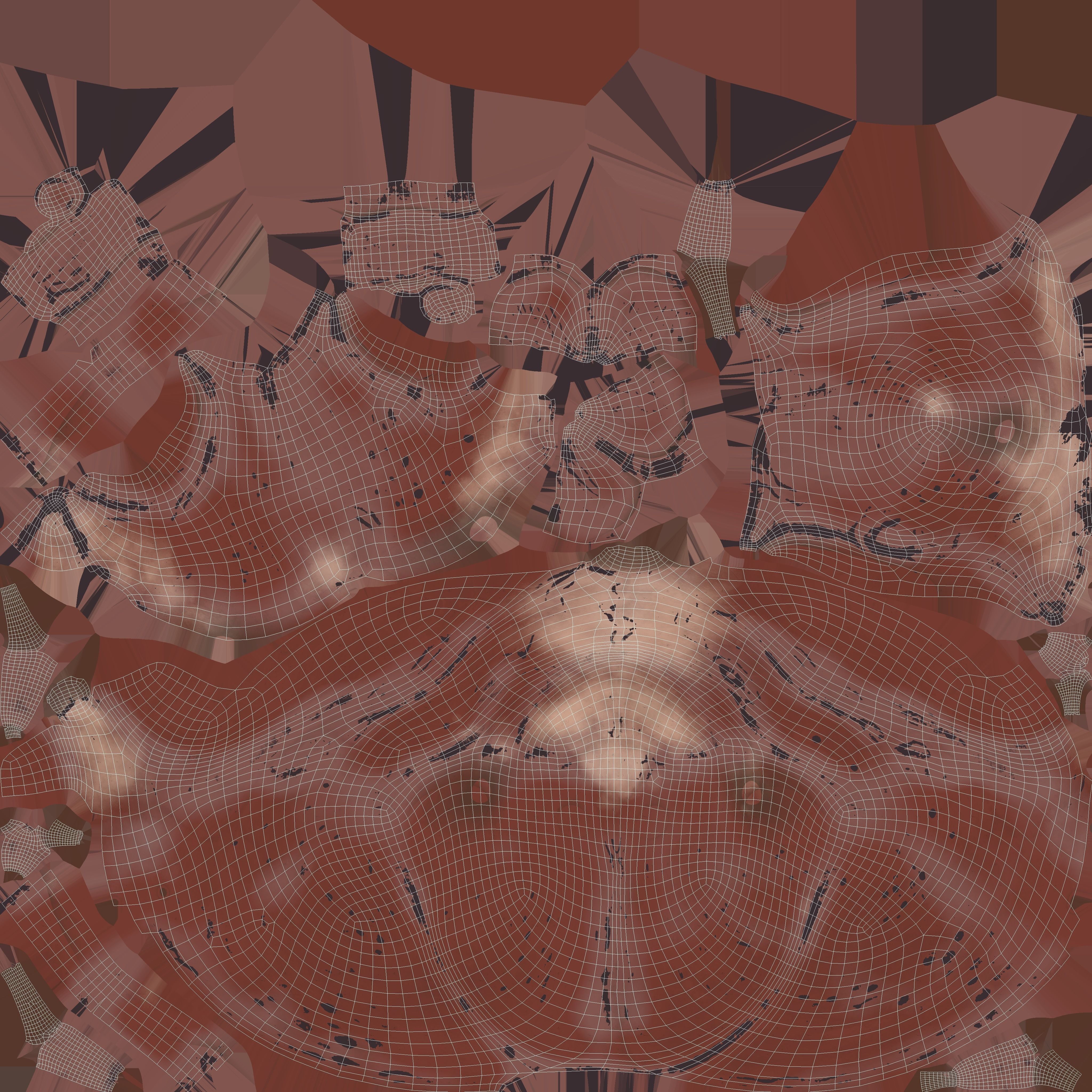 Cartoon Mr Crab Low-poly 3D model_15