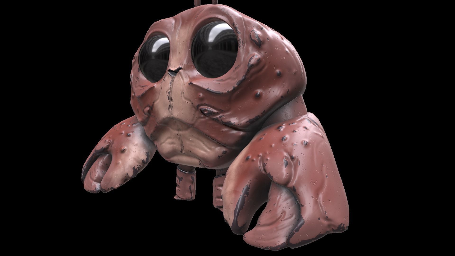 Cartoon Mr Crab Low-poly 3D model_13