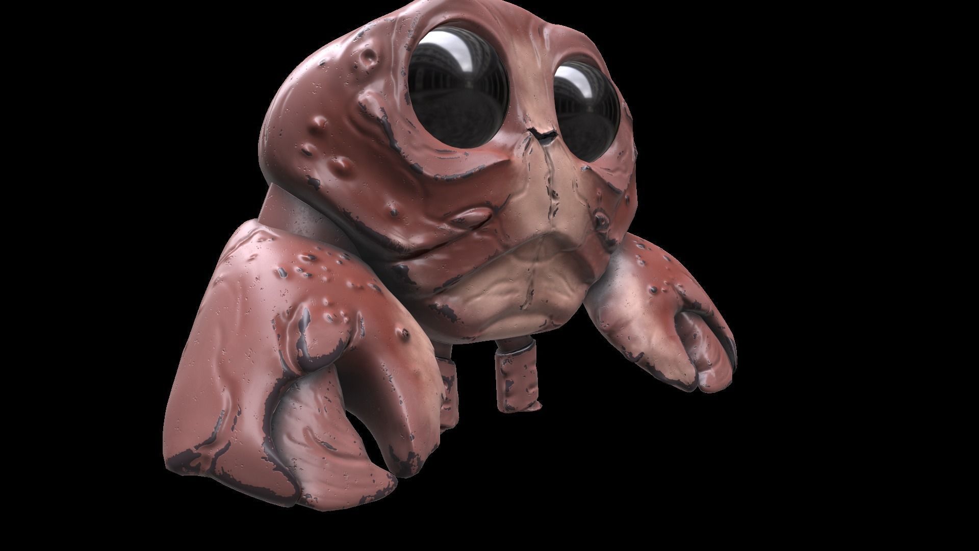 Cartoon Mr Crab Low-poly 3D model_14