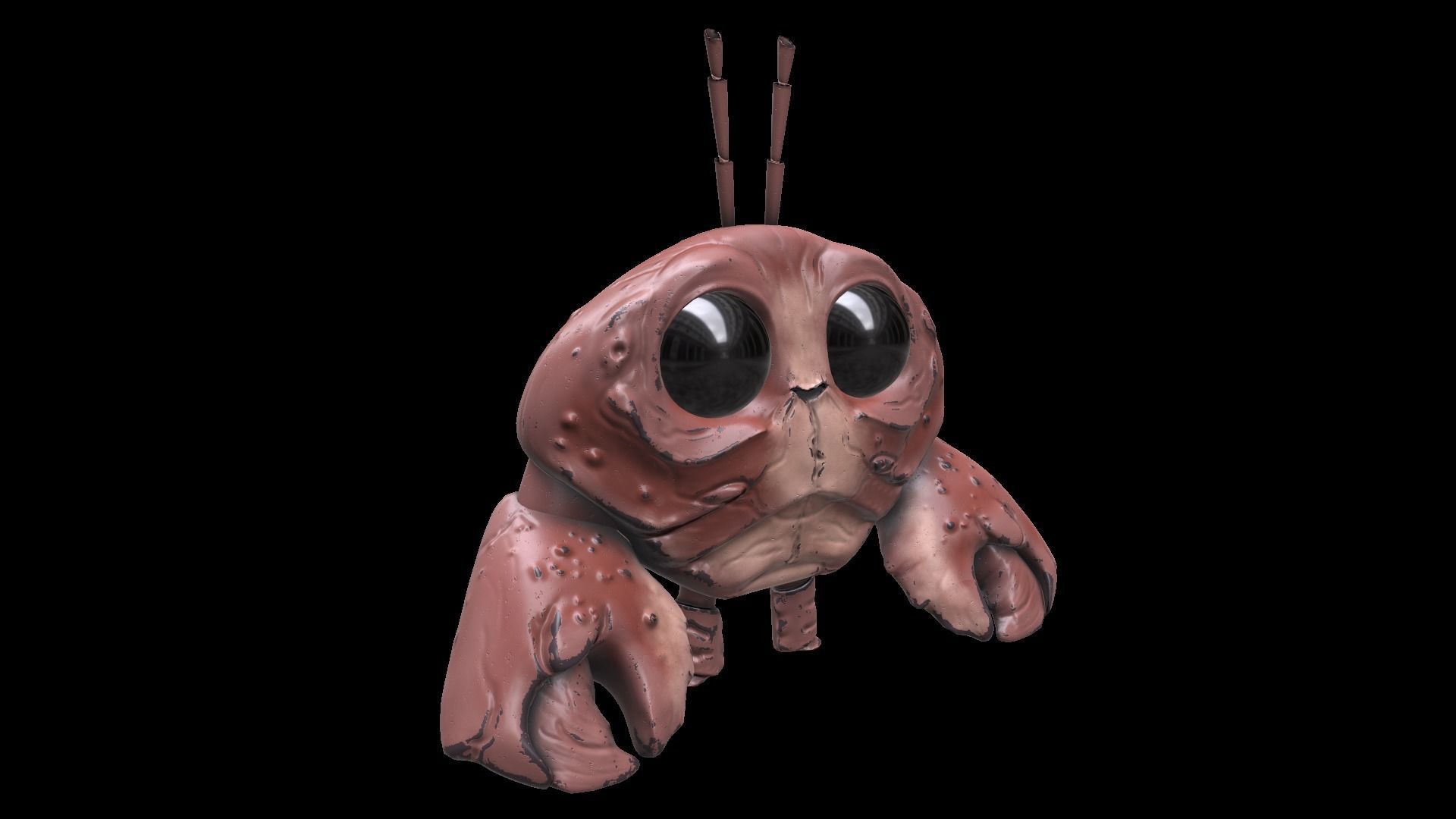 Cartoon Mr Crab Low-poly 3D model_4