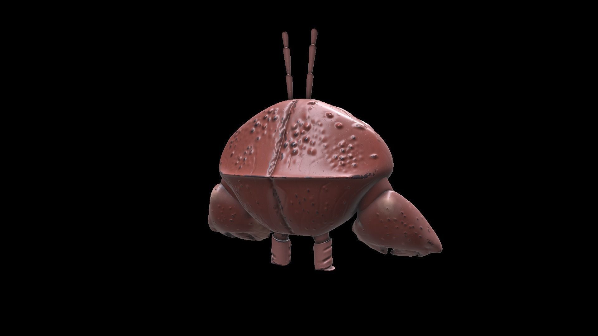 Cartoon Mr Crab Low-poly 3D model_8