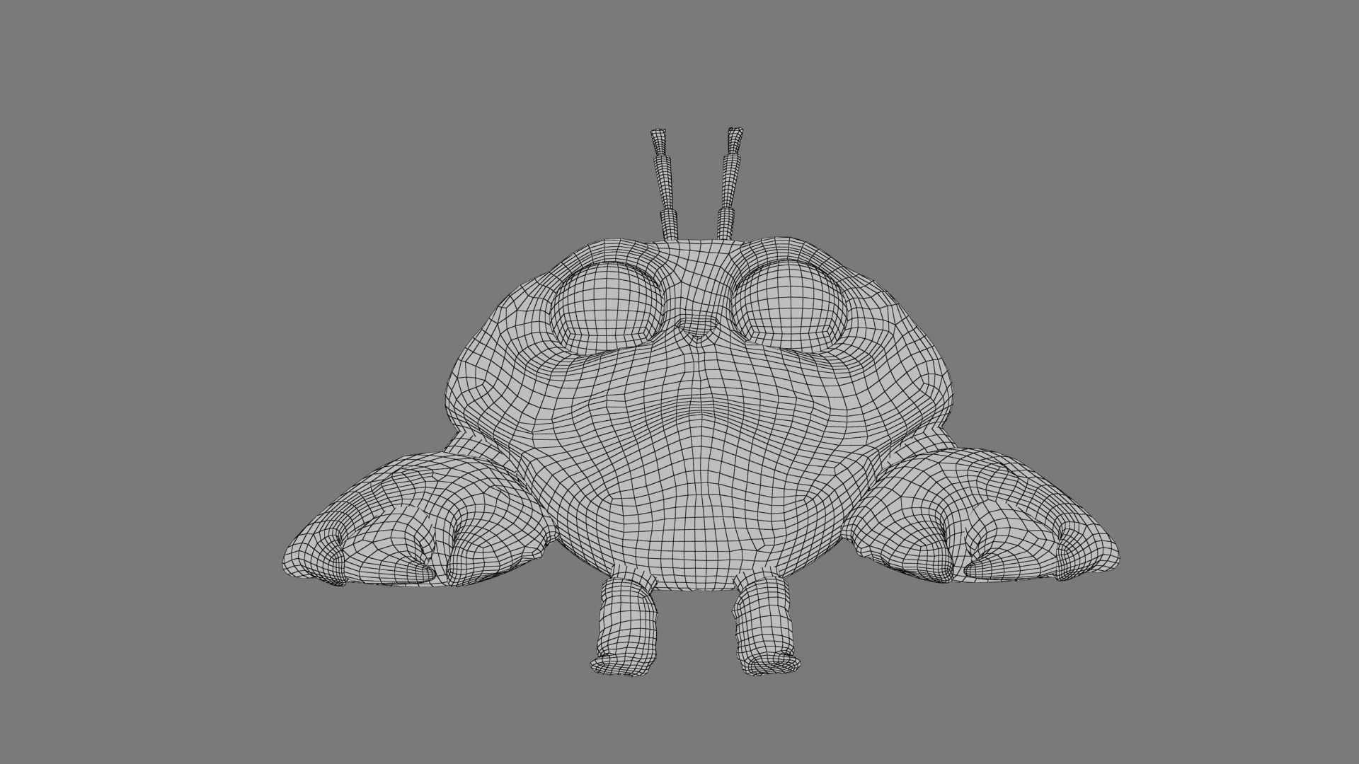 Cartoon Mr Crab Low-poly 3D model_25