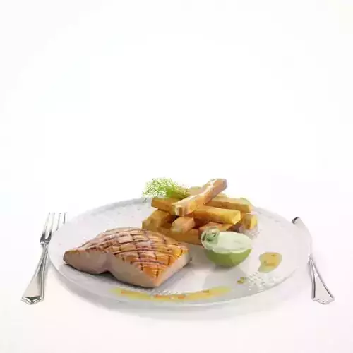 Food   Salmon And Potatoes