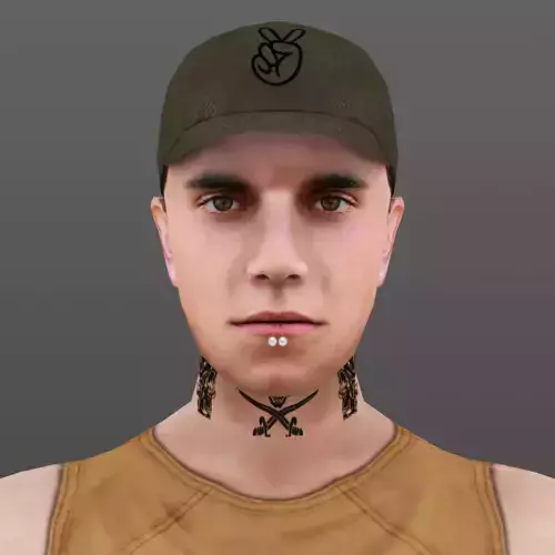 MAN 50 - WITH 250 ANIMATIONS Low-poly 3D model