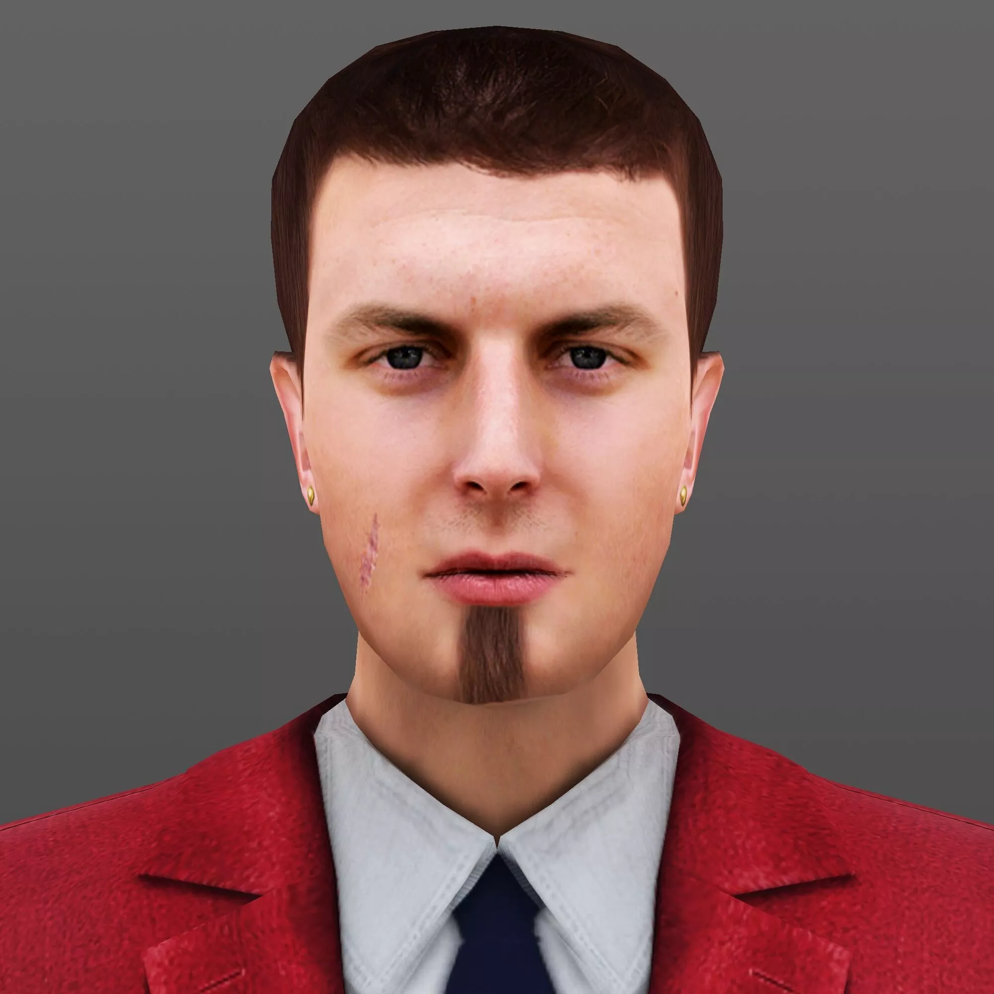 MAN 55 - WITH 250 ANIMATIONS Low-poly 3D model