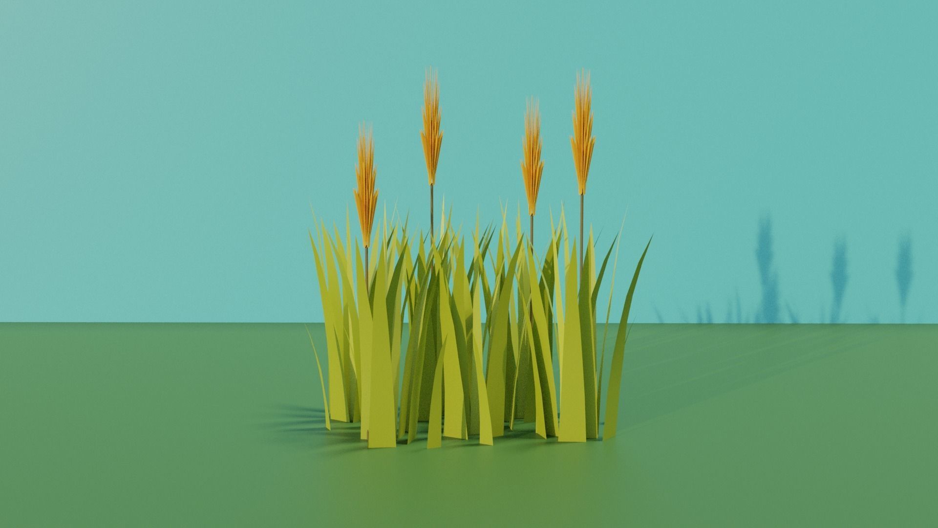 small plants collection Low-poly 3D model_11