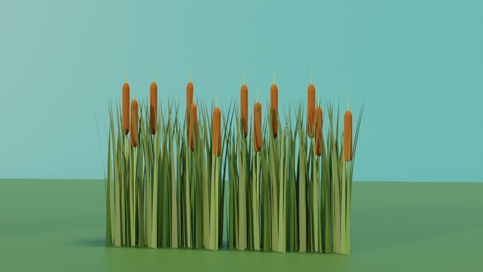 small plants collection Low-poly 3D model_3