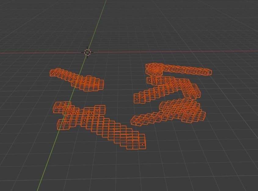 Minecraft Diamond Tools Free low-poly 3D model_2