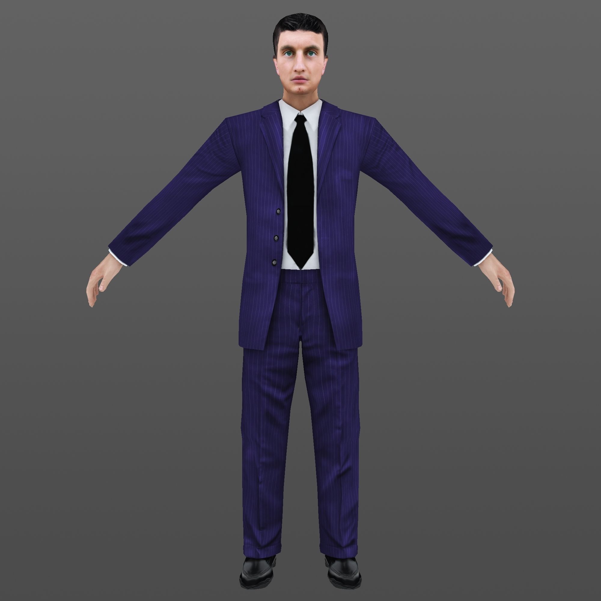 MAN 60 - WITH 250 ANIMATIONS Low-poly 3D model_2