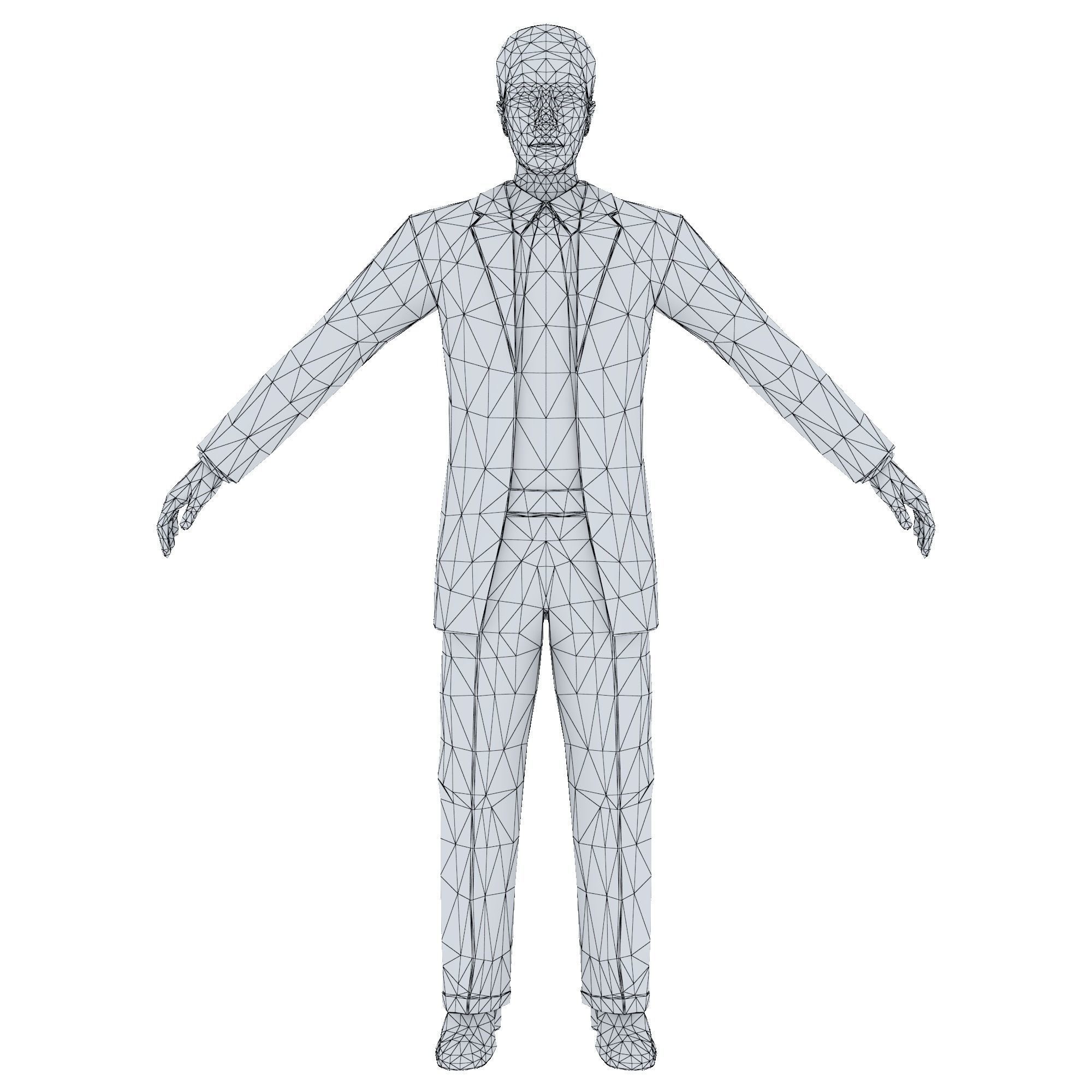 MAN 60 - WITH 250 ANIMATIONS Low-poly 3D model_12