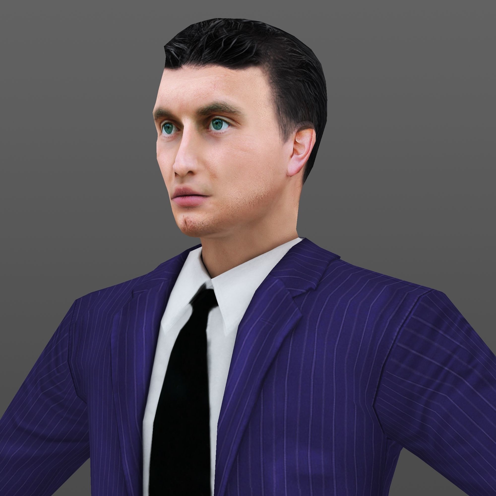 MAN 60 - WITH 250 ANIMATIONS Low-poly 3D model_4