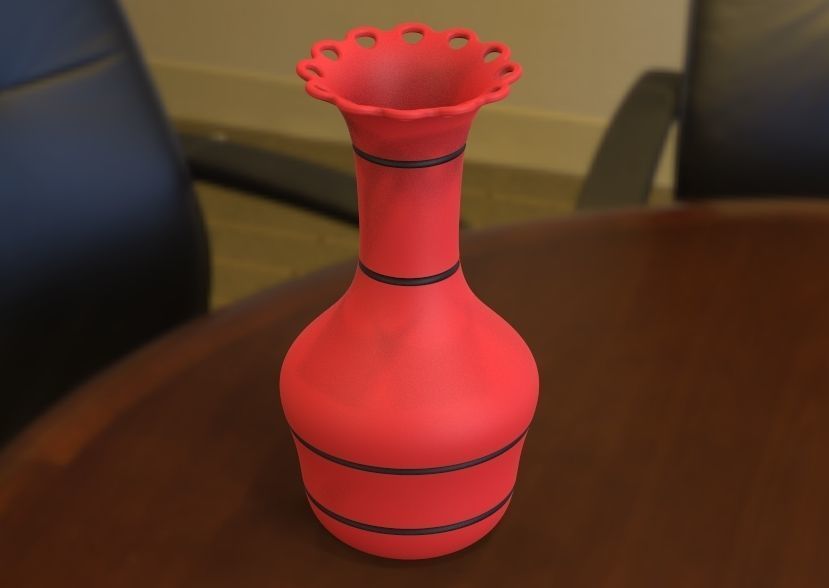 Flower Vase 3D print model_19