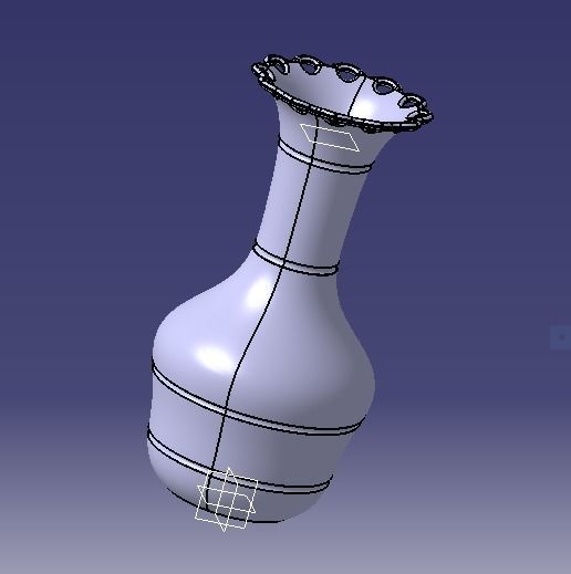 Flower Vase 3D print model_31