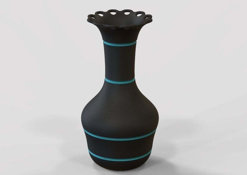 Flower Vase 3D print model_11