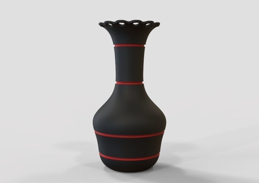 Flower Vase 3D print model_5