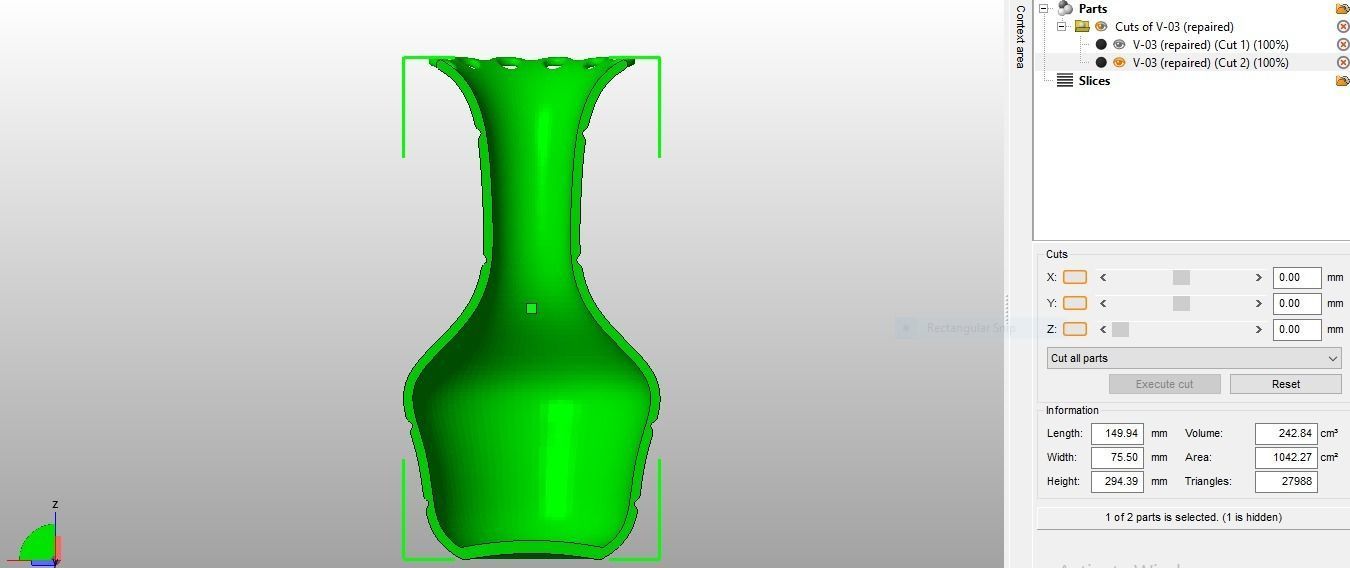 Flower Vase 3D print model_40