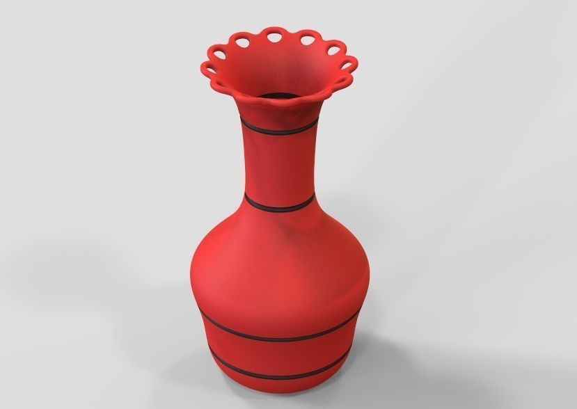 Flower Vase 3D print model_17