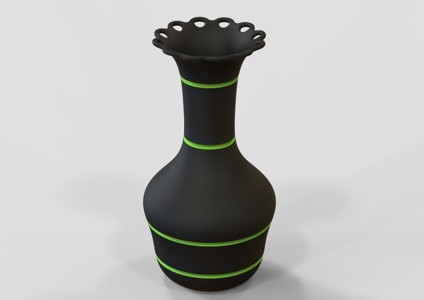 Flower Vase 3D print model_8