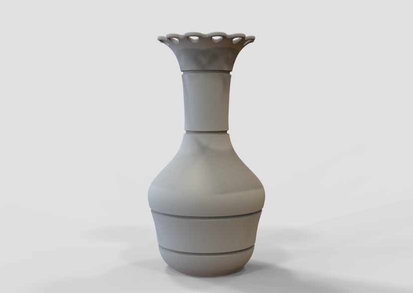 Flower Vase 3D print model_4