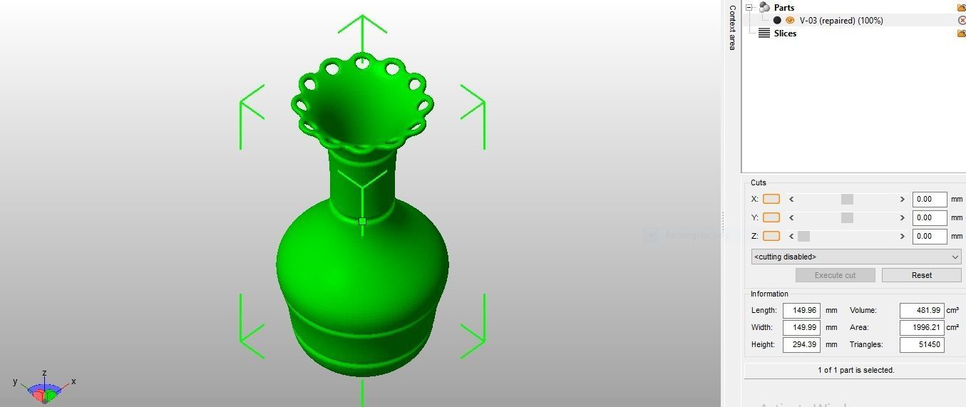 Flower Vase 3D print model_37