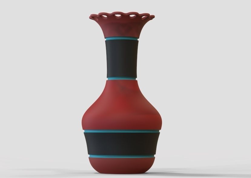 Flower Vase 3D print model_12