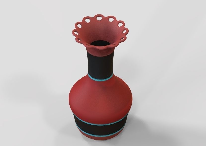 Flower Vase 3D print model_14
