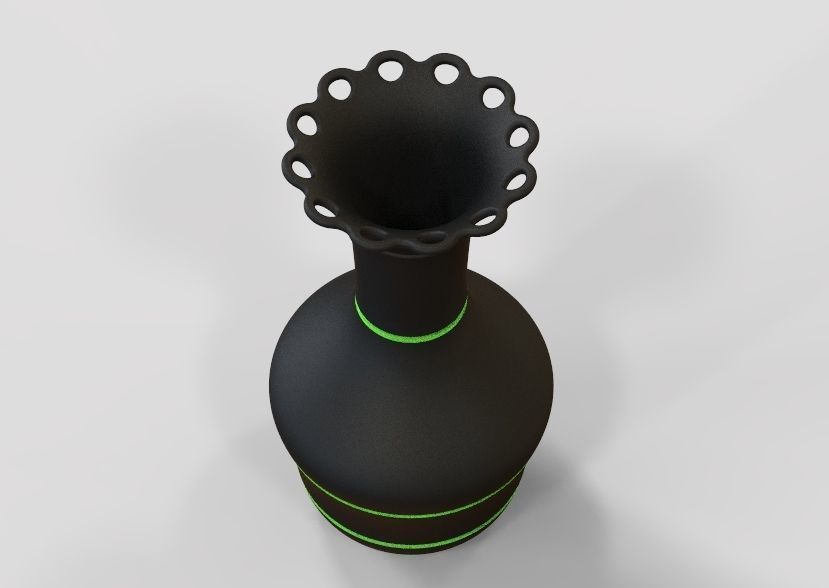 Flower Vase 3D print model_10