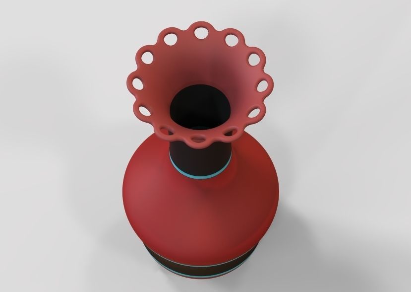 Flower Vase 3D print model_13