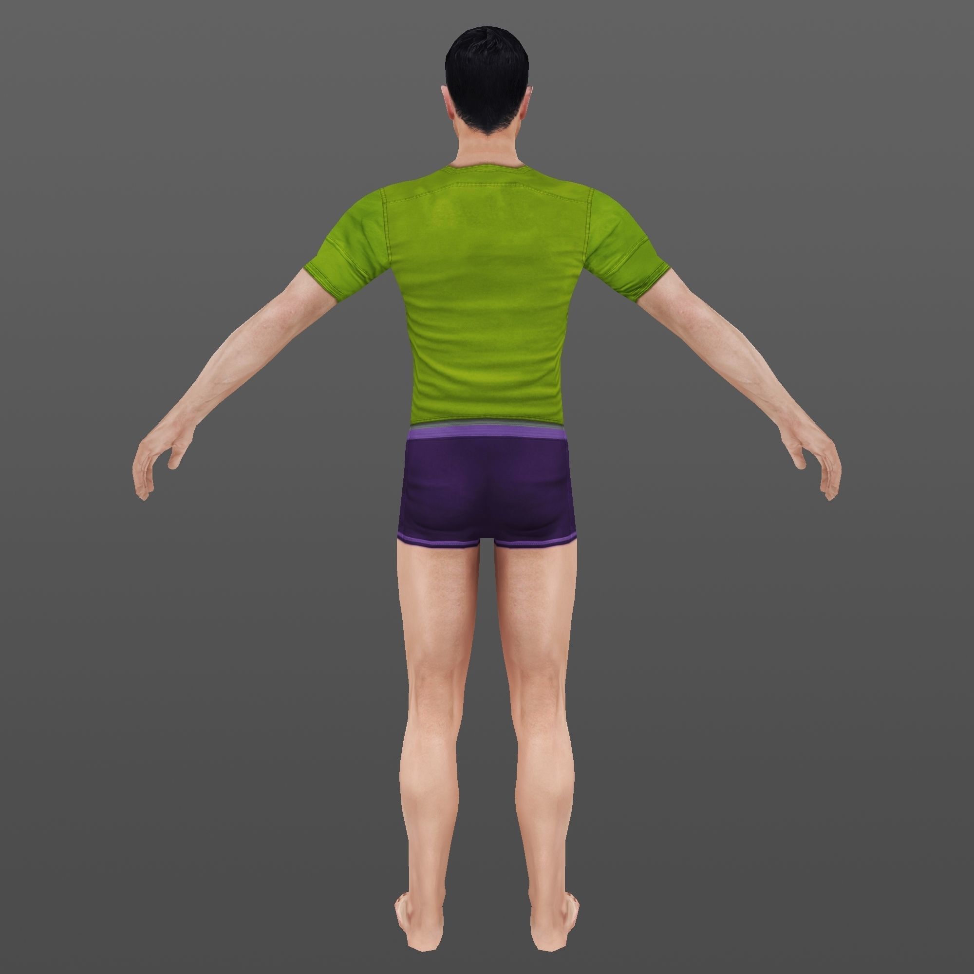 MAN 61 - WITH 250 ANIMATIONS Low-poly 3D model_7
