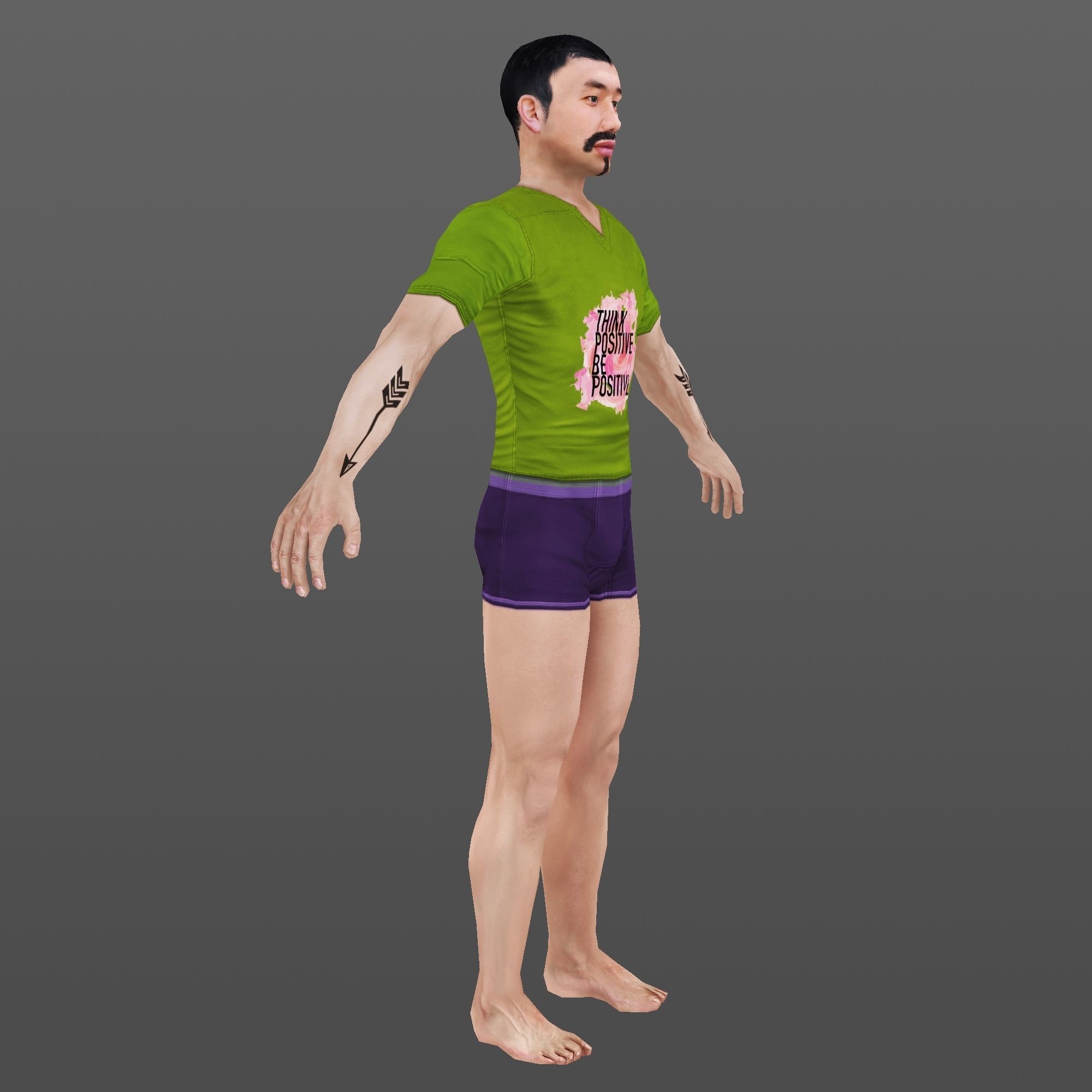 MAN 61 - WITH 250 ANIMATIONS Low-poly 3D model_10