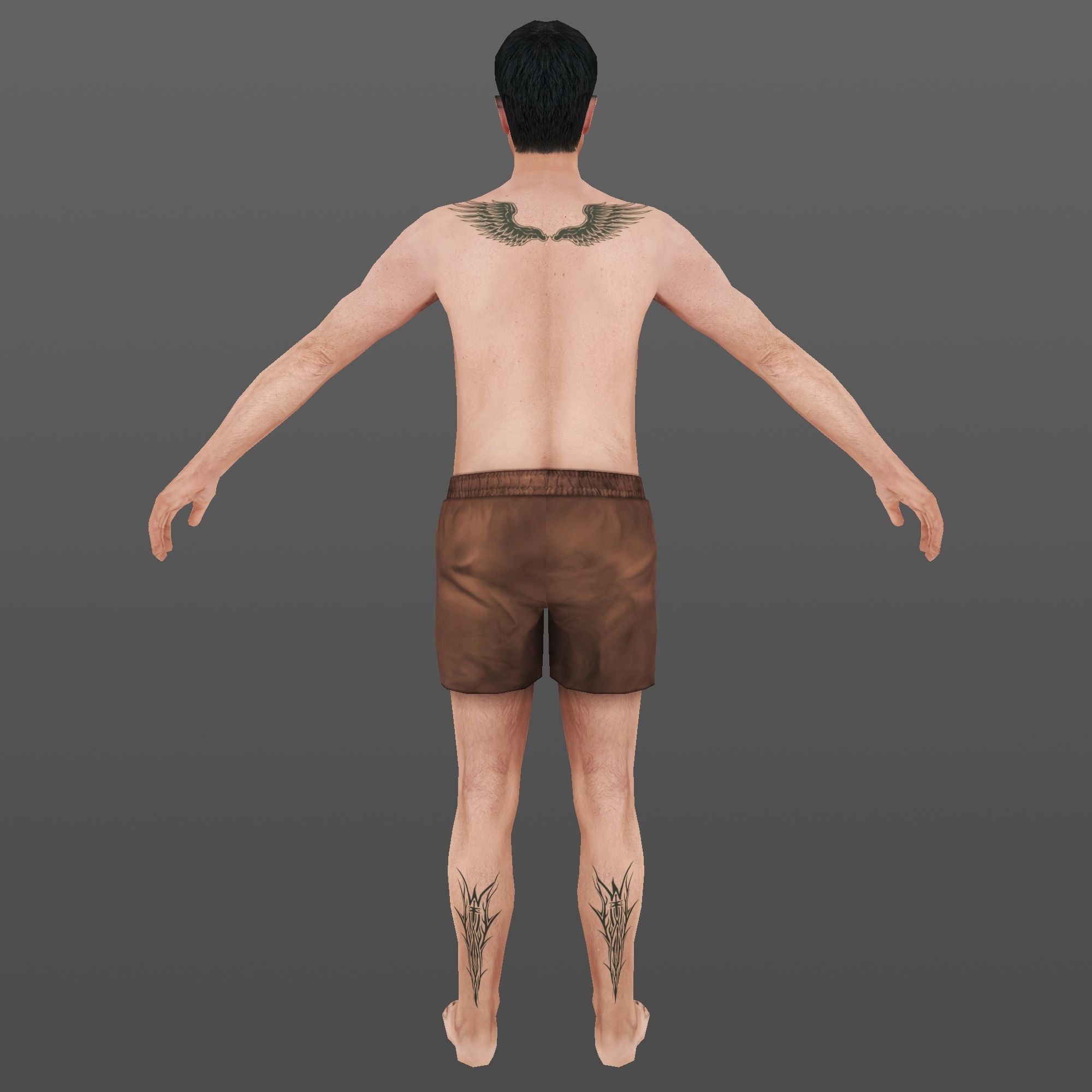 MAN 62 - WITH 250 ANIMATIONS Low-poly 3D model_10
