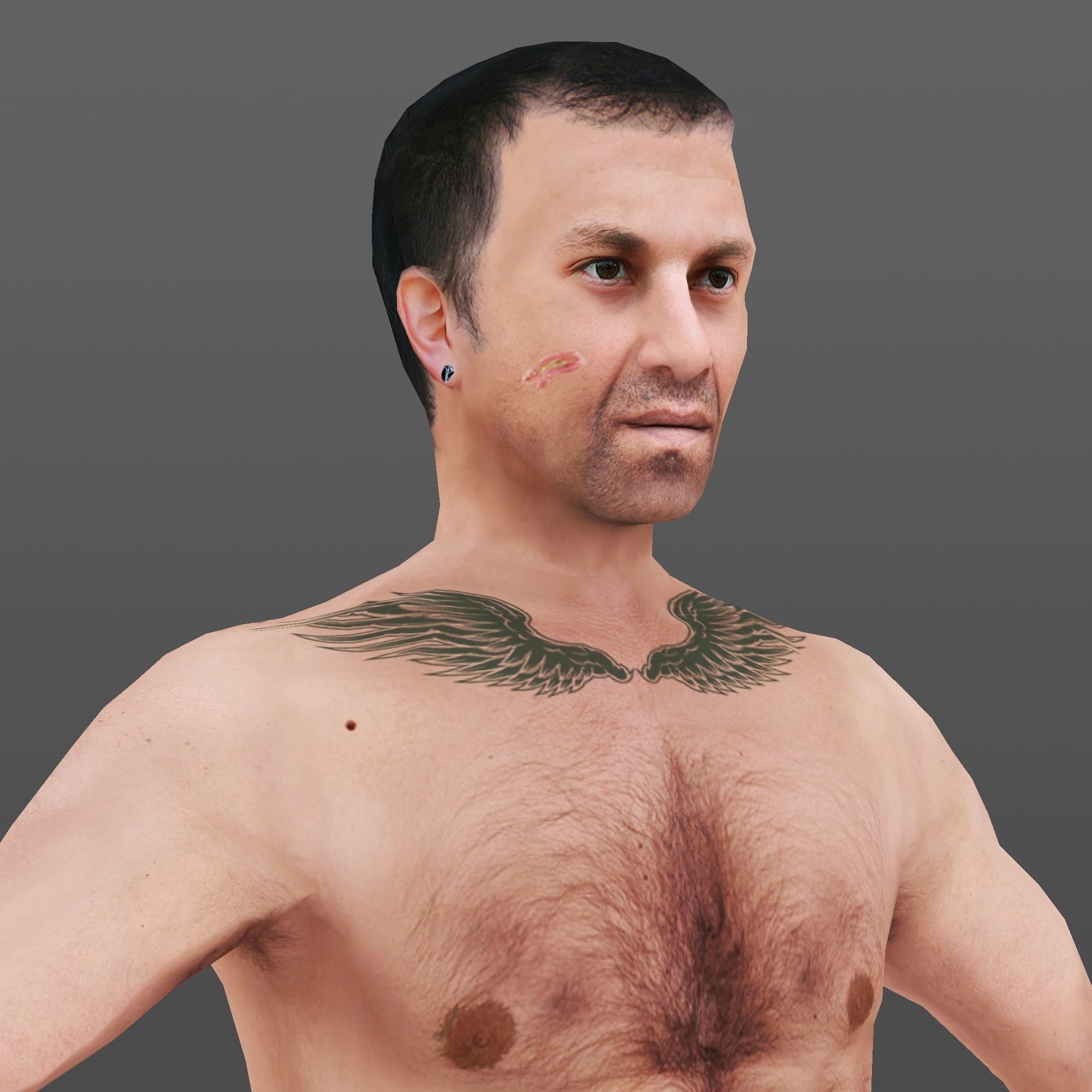 MAN 62 - WITH 250 ANIMATIONS Low-poly 3D model_3