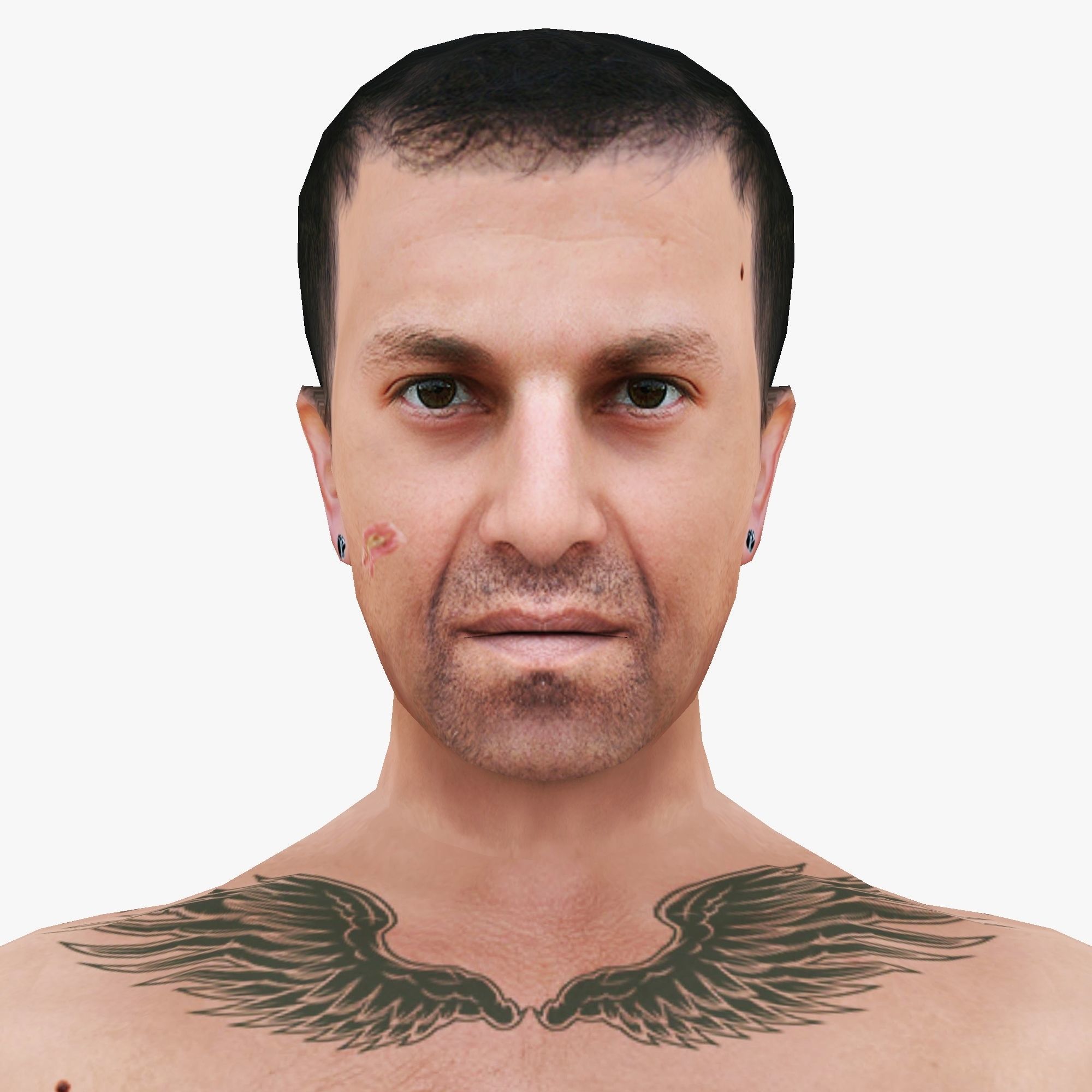 MAN 62 - WITH 250 ANIMATIONS Low-poly 3D model_6