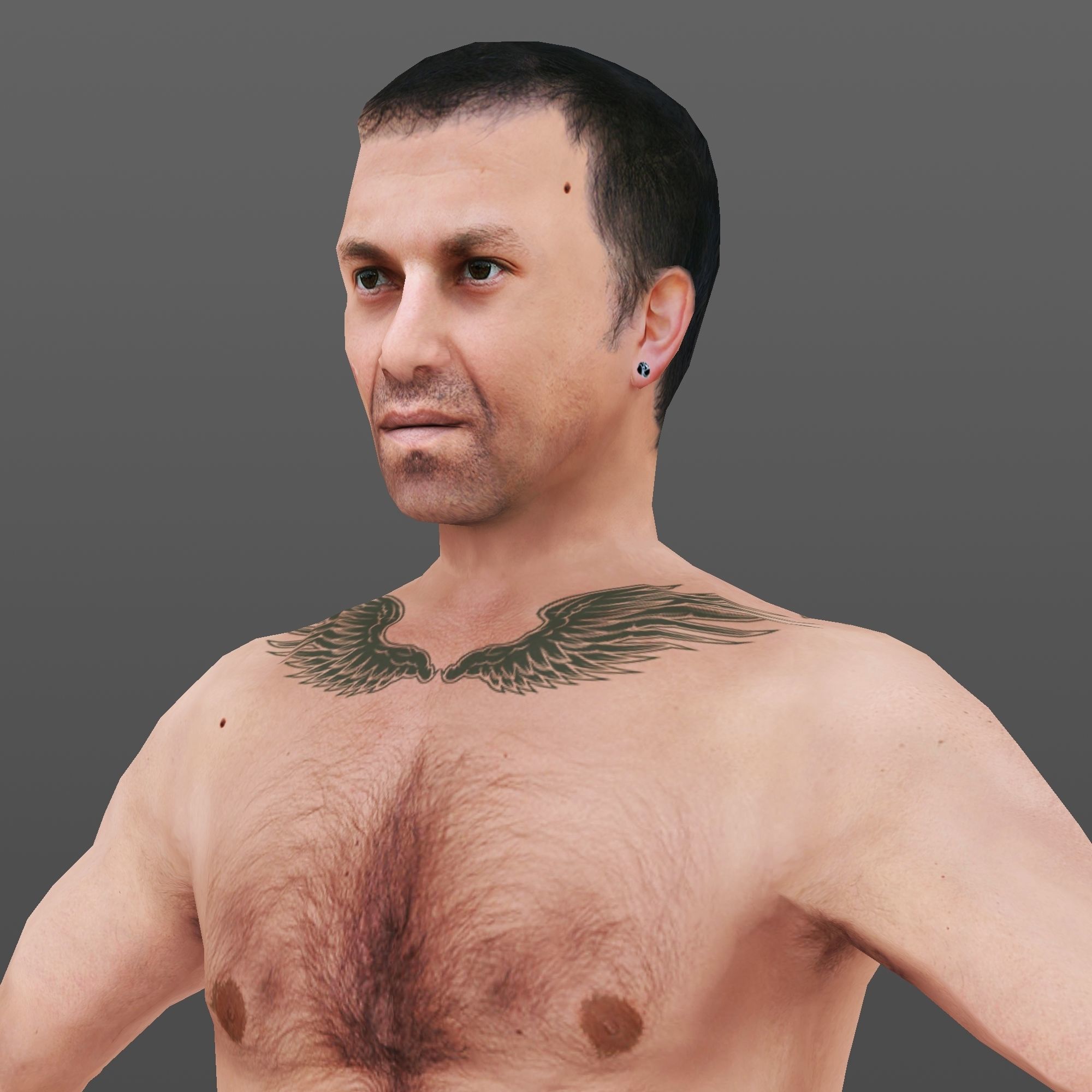 MAN 62 - WITH 250 ANIMATIONS Low-poly 3D model_8