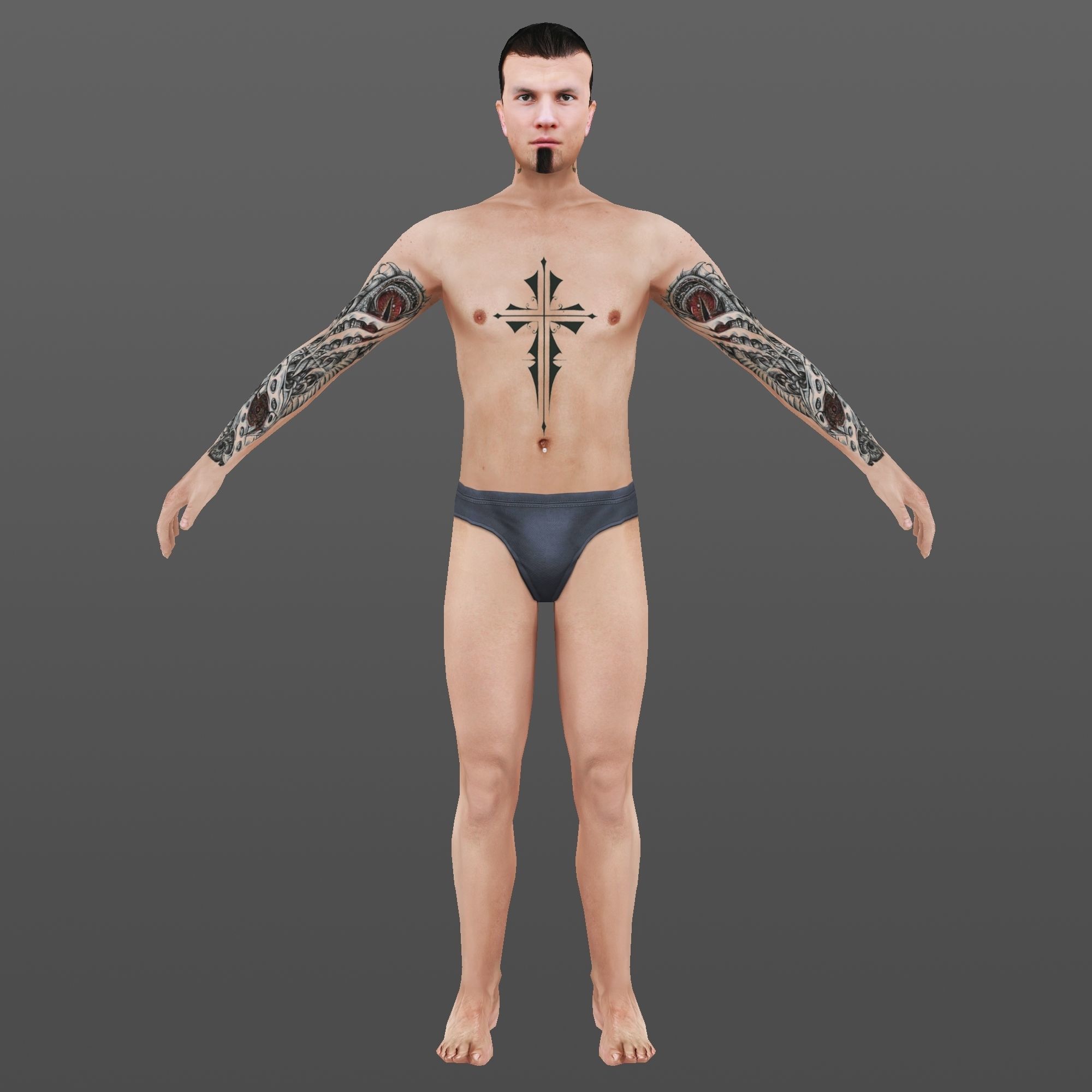 MAN 63 - WITH 250 ANIMATIONS Low-poly 3D model_2