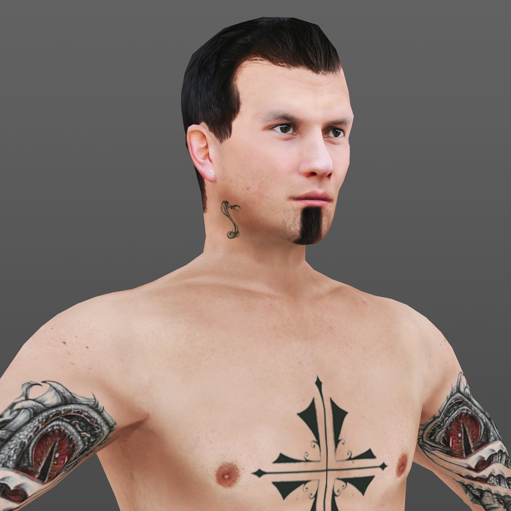 MAN 63 - WITH 250 ANIMATIONS Low-poly 3D model_4