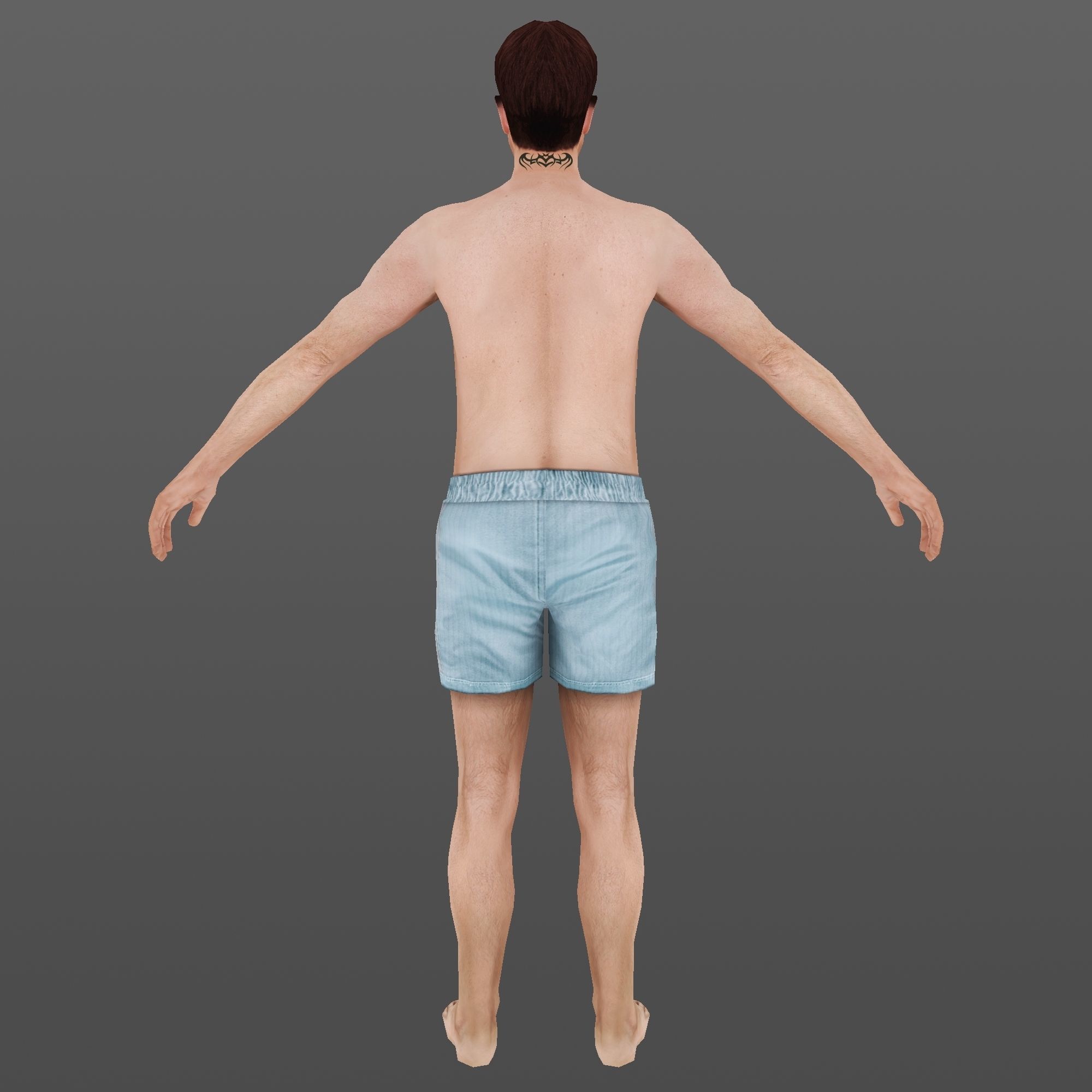 MAN 64 - WITH 250 ANIMATIONS Low-poly 3D model_8
